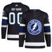 Men's adidas Black Tampa Bay Lightning Alternate Primegreen Authentic Custom Jersey