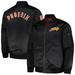 Men's Mitchell & Ness Black Phoenix Suns Hardwood Classics Vintage Logo Full-Zip Bomber Jacket