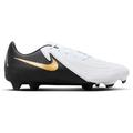 NIKE Herren Fussball-Rasenschuhe PHANTOM GX II ACADEMY FG/MG, Größe 44 in WHITE/BLACK-MTLC GOLD COIN