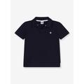 Short Sleeve Polo Shirt for Boys, by PETIT BATEAU navy blue