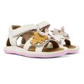 CAMPER Twins - Sandals for First walkers - White, size 8.5, Smooth leather
