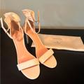 Kate Spade Shoes | Kate Spade Ivory Floral Lace Leather Sandal Wedding Heels Size 10.5 | Color: White | Size: 10.5