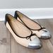 J. Crew Shoes | J. Crew Womens Genuine Leather Ballet Flat Made In Italy Tan Black Size 8 | Color: Black/Tan | Size: 8