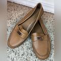 Coach Shoes | Coach Fredrica Pebbled Leather Slip-On Loafers Size 9.5 | Color: Gold/Tan | Size: 9.5