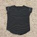 Lululemon Athletica Tops | Lululemon Black White Stripe Top Shirt Size 6 | Color: Black/White | Size: 6