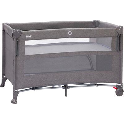 Baby-Reisebett FILLIKID "Porto", Baby, Gr. kein Härtegrad, grau (grau melange), Polyester, Babybetten, inkl. Transporttasche Image