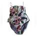 Jessica Simpson Swim | Jessica Simpson New One-Piece Floral Button Up Square Neckline Bathing Swim Suit | Color: Pink/White | Size: M