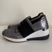 Michael Kors Shoes | Michael Kors Felix Trainer In Metallic Silver | Color: Black/Silver | Size: 6.5