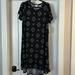 Lularoe Dresses | Lularoe Large Carly Dress. Never Worn. Black And White | Color: Black/White | Size: L