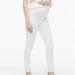 J. Crew Jeans | J Crew White Maternity Jean In Signature Stretch Size 26 Overbelly Band Nwt | Color: White | Size: 26m