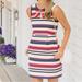 J. Crew Dresses | J. Crew | Navy Blue Red & Ivory Stripped Pocket Dress Sz. 8 | Color: Blue/Red | Size: 8