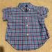 Ralph Lauren Shirts & Tops | 9 Month Ralph Lauren Button Down Shirt In Excellent Condition. | Color: Blue/Pink | Size: 9mb