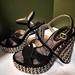 Coach Shoes | Coach Talina High Heel Sandals, Sz 5.5 | Color: Black | Size: 5.5