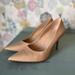 Coach Shoes | Coach Waverly Nude Beach Wood Pump High Heel Shoes, 11 | Color: Cream/Tan | Size: 11