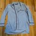 Zara Tops | E Women's Zara Woman Button Down Long Sleeve Striped Blouse | Color: Blue/White | Size: M