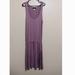 Athleta Dresses | Athleta Purple Jersey Knit Dress Drawstring Waist | Color: Purple | Size: L