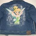 Disney Jackets & Coats | Disney Store Studio Collection Tinker Bell Jean Jacket Big Girl Size Small 5/6 | Color: Blue/Green | Size: Sg