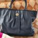 Tory Burch Bags | Black Leather Tote Bag | Color: Black | Size: Os