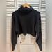 Urban Outfitters Sweaters | Elegant And Timeless Soft Cropped Turtleneck Sweater From Urban Outfitters | Color: Black | Size: L