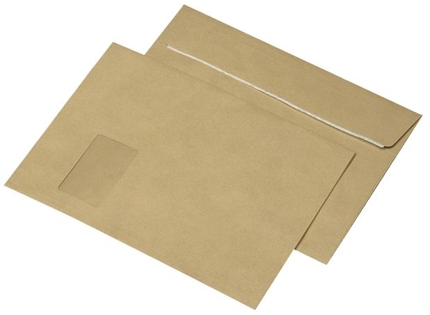 mayer-network 284247 Faltenumschlag C4,Falte 20mm,h.k.mit Abdeckstr.,m.F.,braun,110 g/qm Image