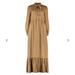 Gucci Dresses | Gucci Woman’s Silk Midi Dress Size 40 New With Tags 100% Authentic! | Color: Tan | Size: 40