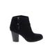 Madden Girl Ankle Boots: Black Print Shoes - Women's Size 7 1/2 - Round Toe