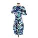 Peter Pilotto for Target Casual Dress - Bodycon: Blue Print Dresses - Women's Size X-Small