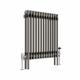 NRG 600 x 605mm Raw Metal Traditional Cast Iron Style Double Column Horizontal Radiator Central Heating Radiator Perfect for Bathrooms, Kitchen, Living Room