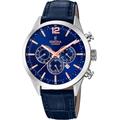 Chronograph FESTINA "Timeless Chronograph, F20542/4" Armbanduhren blau (dunkelblau) Herren Quarzuhren