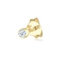 Paar Ohrstecker ELLI DIAMONDS "Single Stecker Diamant (0.03ct) Basic 375 Gelbgold" Ohrringe Gr. OneSize, 0.006 carat ct P1 = bei 10-facher Vergrößerung erkennbare Einschlüsse mit Diamanten, Gelbgold 375, goldfarben (gold, weiß) Damen Ohrstecker