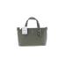 Coach Leather Satchel: Gray Solid Bags