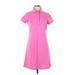 Lilly Pulitzer Casual Dress - Shirtdress Collared Short sleeves: Pink Print Dresses - Women's Size X-Small