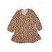 Treasure & Bond Dress - Shift: Brown Leopard Print Skirts & Dresses - Kids Girl's Size 8
