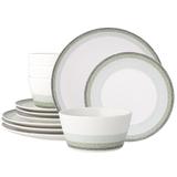 Noritake Colorscapes Layers 12-Piece Coupe Set, Service For 4