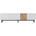 Modern TV Stand for 80" TV,TV Console Table with 3 Doors, Media Console Table, Entertainment Center with Large Storage Cabinet