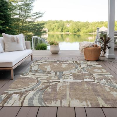 Machine Washable Indoor/ Outdoor Chantille Contemporary Rug