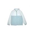 OshKosh B'gosh Fleece Jacket: Blue Color Block Jackets & Outerwear - Kids Girl's Size 7