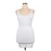 Fashion Nova Casual Dress - Bodycon Scoop Neck Sleeveless: White Print Dresses - Women's Size X-Large