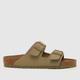 BIRKENSTOCK arizona sandals in khaki