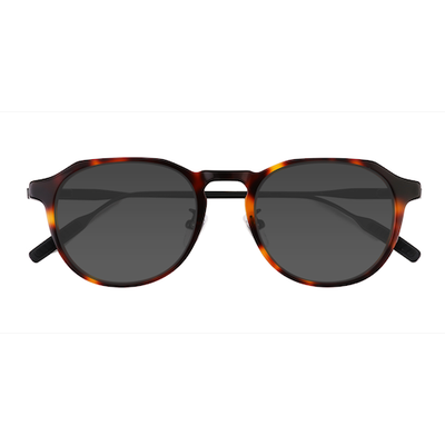Unisex s round Tortoise Acetate Prescription sunglasses - Eyebuydirect s Aim