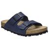 Pantolette JOSEF SEIBEL "Hermine 01", Damen, Gr. 41, blau (dunkelblau), Leder, klassisch, Schuhe, Plateau Sandale, Sommerschuh, Hausschuh mit komfortablem Fußbett