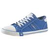 Sneaker MUSTANG SHOES, Herren, Gr. 43, blau (royalblau), Textil, sportlich, Schuhe, mit Mustang Markenlabel, Freizeitschuh, Halbschuh, Schnürschuh