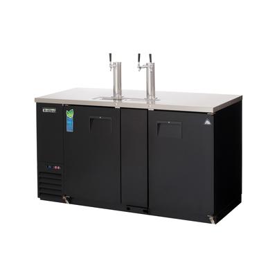 Everest Refrigeration EBD3-24 68" Kegerator Commercial Beer Dispenser w/ 3 Keg Capacity - 3 Columns, Black, 115v, Black Vinyl Exterior, (3) 1/2 size Barrel Kegs