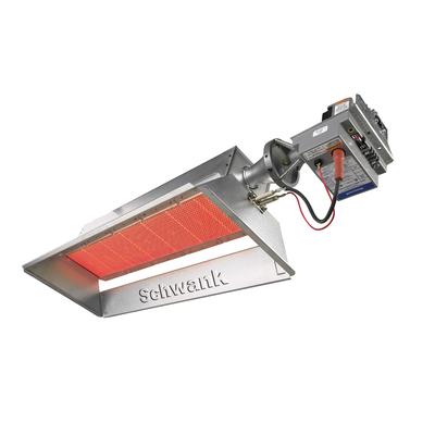 Schwank EC-00200-NG 63" Ceiling Mount Indoor Gas Infrared Heater - 200, 000 BTU, Natural Gas, Silver, Gas Type: NG