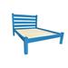 A&L Furniture Homestead Solid Wood Bed Frame Wood in Blue | 52 H x 66 W x 86 D in | Wayfair 3036-CARIBBEANBLUE