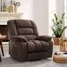 Bonzy Home Oversized Power Lift Reclining Heated Massage Chair w/ USB Microfiber/Microsuede | 42.1 H x 39.4 W x 37.4 D in | Wayfair