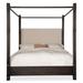 Hooker Furniture Retreat Canopy Bed Wood & /Upholstered/Polyester in Brown | 90 H x 81.5 W x 92 D in | Wayfair 6950-90460-99