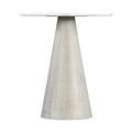 Hooker Furniture Modern Mood Marble Pedestal End Table Wood in Brown/White | 24 H x 22 W x 22 D in | Wayfair 6850-80117-80