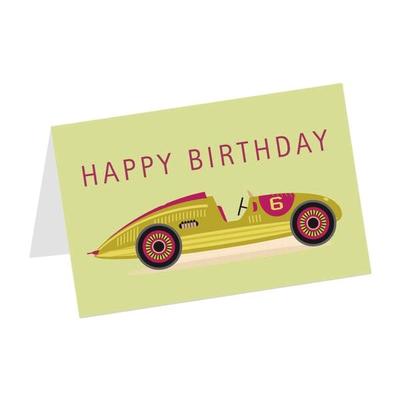 LUMA KARTENEDITION Geburtstagskarte »Happy Birthday Oldtimer Rennauto«, 17.5x11.5 cm Image