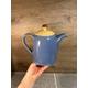 Vintage Denby Juice Stoneware Coffee Teapot | Pastel Apple Green, Lemon Yellow & Berry Blue Farmhouse Kitchenalia | Traditional Collectibles